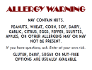 Allergy Warning