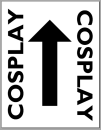 Cosplay Location arrow sign