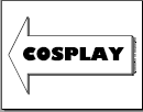 Cosplay arrow sign, Left